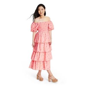 LOVESHACKFANCY x Target Simone coral dress